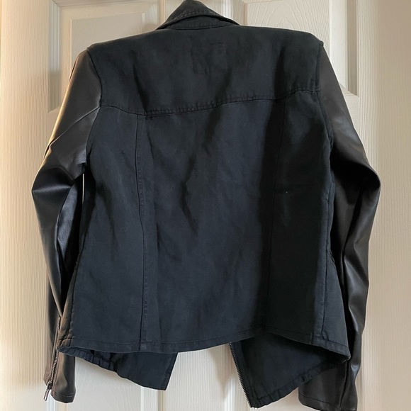New - Rails faux leather mix moto jacket - Picture 5 of 5
